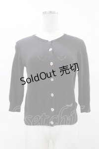 MILK / パレットカーデ  ブラック H-25-04-15-054-ML-TO-KB-ZH