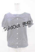 Jane Marple / ソフト天竺のリボンモチーフカーディガン M ネイビー H-25-04-15-056-JM-TO-KB-ZH