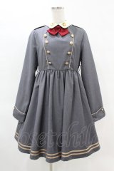 To Alice / ミリタリー風ワンピース M グレー H-25-04-15-1030-LO-OP-NS-ZH