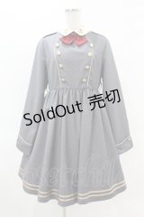 To Alice / ミリタリー風ワンピース M グレー H-25-04-15-1030-LO-OP-NS-ZH