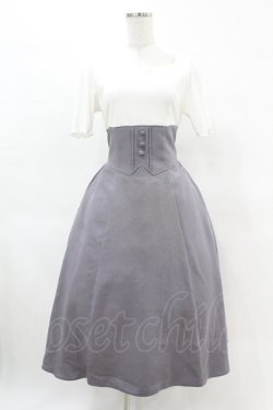 画像1: axes femme / ハイウエストドッキングワンピース FREE ラベンダー H-25-04-15-1031-AX-OP-NS-ZH