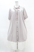 axes femme / サテンローズバイカラーワンピース FREE ピンク H-25-04-15-1032-AX-OP-NS-ZH