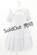 axes femme POETIQUE / ティアードビッグ襟チュニック FREE グレー H-25-04-15-1033-AX-TO-NS-ZH