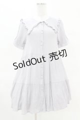 axes femme POETIQUE / ティアードビッグ襟チュニック FREE グレー H-25-04-15-1033-AX-TO-NS-ZH