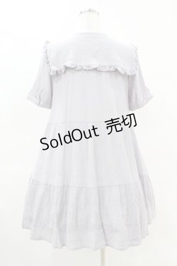 画像2: axes femme POETIQUE / ティアードビッグ襟チュニック FREE グレー H-25-04-15-1033-AX-TO-NS-ZH