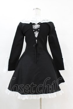 画像2: mellfy memory / Precious memories flare ニットワンピース M BLACK H-25-04-15-1034-0-OP-NS-ZH