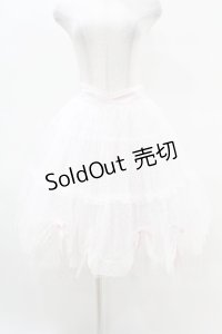 mellfy memory / Tulle drape & ribbon スカート M PINK H-25-04-15-1038-0-SK-NS-ZH
