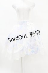 mellfy memory / Happiness Floraスカート S BLUE H-25-04-15-1039-0-SK-NS-ZH