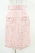 PINKHOUSE CHELSEA / ツイードタイトスカート FREE ピンク H-25-04-15-1044-0-SK-NS-ZH