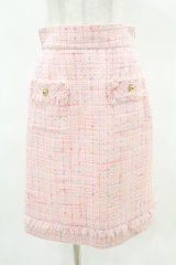 PINKHOUSE CHELSEA / ツイードタイトスカート FREE ピンク H-25-04-15-1044-0-SK-NS-ZH