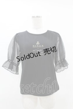 画像1: m petit by misako / NINA'Sコラボプルオーバー M ブラック H-25-04-15-1048-LO-TO-NS-ZH