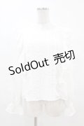 mellfy memory / Love classy Ribbonブラウス M WHITE H-25-04-15-1052-0-BL-NS-ZH
