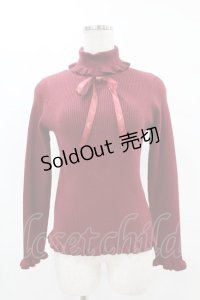 m petit by misako / サンリオキャラクターズコラボ ハローキティ ニットプルオーバー S ワイン H-25-04-15-1060-LO-TO-NS-ZH