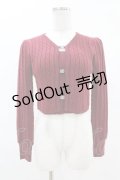evelyn / ニットカーディガン F ワイン H-25-04-15-1061-LO-TO-NS-ZH