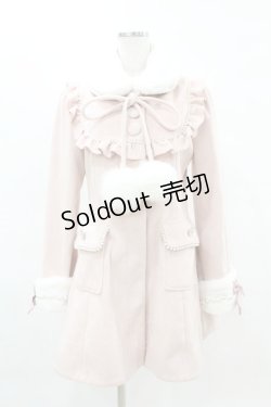 画像1: Ank Rouge / Re Twinkle ヨークフリルコート M ピンク H-25-04-15-1063-CA-CO-NS-ZT-C042