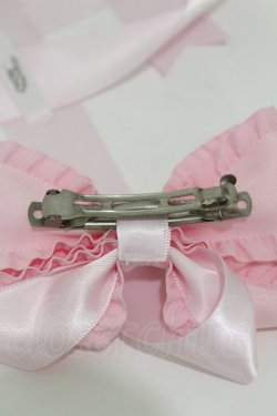 画像3: LOTUS ribbon / いちごツインリボンバレッタ  ピンク H-25-04-15-1010-EL-AC-NS-ZH