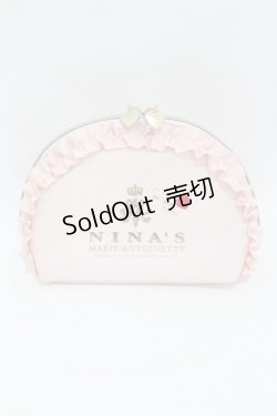 画像1: m petit by misako / NINA'Sコラボラウンドポーチ  ピンク H-25-04-15-1012-LO-ZA-NS-ZH