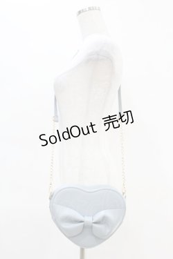 画像1: m petit by misako / ハートリボンショルダーバッグ  サックス H-25-04-15-1013-LO-BG-NS-ZH