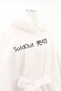 画像4: mellfy memory / Milky Sugar ribbon poncho コート M PINK H-25-04-15-1014-0-CO-NS-ZT-C042
