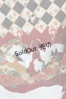画像5: metamorphose / 百花繚乱〜まほろばの舞〜着物風羽織り Free 深緋×カラシ H-25-04-15-1015-ME-JA-NS-ZH