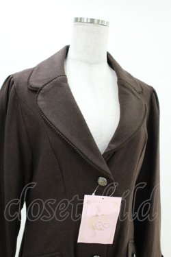 画像4: metamorphose / クラウンエンブレム刺繍入りコート サイズ1 ブラウン H-25-04-15-1016-ME-CO-NS-ZT-C063