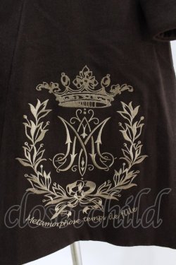 画像5: metamorphose / クラウンエンブレム刺繍入りコート サイズ1 ブラウン H-25-04-15-1016-ME-CO-NS-ZT-C063