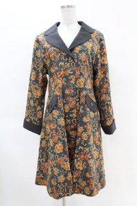 metamorphose / ゴブラン風くまちゃんコートワンピース サイズ1 黒(Black) H-25-04-15-1017-ME-CO-NS-ZH