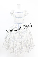 Victorian maiden / ロココブーケリボンティアードロングドレス FREE ブルー H-25-04-15-1018-CL-OP-NS-ZH