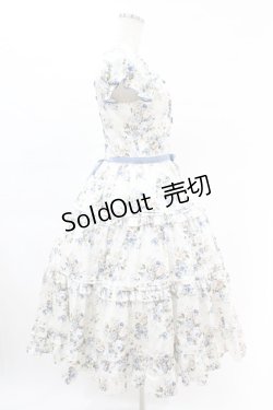 画像3: Victorian maiden / ロココブーケリボンティアードロングドレス FREE ブルー H-25-04-15-1018-CL-OP-NS-ZH