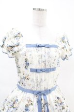 画像4: Victorian maiden / ロココブーケリボンティアードロングドレス FREE ブルー H-25-04-15-1018-CL-OP-NS-ZH (4)