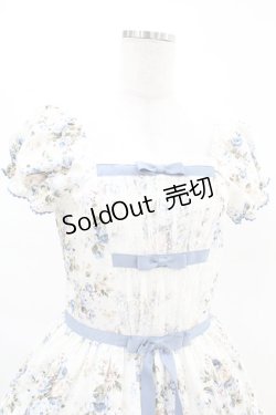 画像4: Victorian maiden / ロココブーケリボンティアードロングドレス FREE ブルー H-25-04-15-1018-CL-OP-NS-ZH