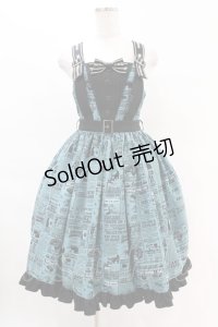metamorphose / いたずら黒猫Wanted! サスペンダージャンパースカート サイズ1 ブルーグリーン(Blue Green) H-25-04-15-1021-ME-OP-NS-ZH