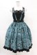画像1: metamorphose / いたずら黒猫Wanted! サスペンダージャンパースカート サイズ1 ブルーグリーン(Blue Green) H-25-04-15-1021-ME-OP-NS-ZH (1)