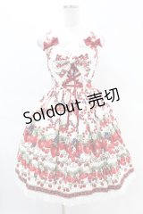 BABY,THE STARS SHINE BRIGHT / Strawberry Garden柄ジャンパースカートI Free 生成り H-25-04-15-1023-BA-OP-NS-ZH