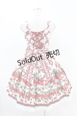 画像2: BABY,THE STARS SHINE BRIGHT / Strawberry Garden柄ジャンパースカートI Free 生成り H-25-04-15-1023-BA-OP-NS-ZH