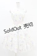 mellfy memory / Charm me floralワンピース M WHITE H-25-04-15-1024-0-OP-NS-ZH