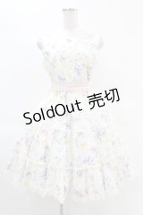 mellfy memory / Charm me floralワンピース M WHITE H-25-04-15-1024-0-OP-NS-ZH