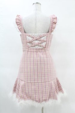 画像2: mellfy memory / Berry milk tweedワンピース M PINK H-25-04-15-1025-0-OP-NS-ZH