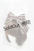 Angelic Pretty / Bunny Collegeクラシカルワンピースのカチューシャ  ブラウン H-25-04-15-1005-AP-AC-NS-ZH
