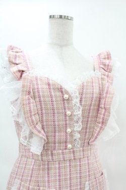 画像4: mellfy memory / Berry milk tweedワンピース M PINK H-25-04-15-1025-0-OP-NS-ZH