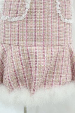 画像5: mellfy memory / Berry milk tweedワンピース M PINK H-25-04-15-1025-0-OP-NS-ZH
