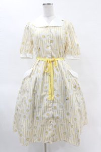 Melody BasKet / Marguerite honey beeワンピース  イエロー H-25-04-15-018-LO-OP-KB-ZH