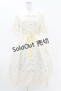 Melody BasKet / Marguerite honey beeワンピース  イエロー H-25-04-15-018-LO-OP-KB-ZH