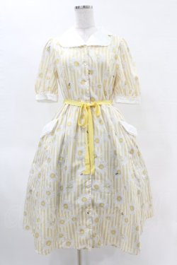画像1: Melody BasKet / Marguerite honey beeワンピース  イエロー H-25-04-15-018-LO-OP-KB-ZH