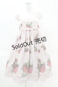 Melody BasKet / Natural Strawberryレースジャンパースカート  ピンク H-25-04-15-022-LO-OP-KB-ZH