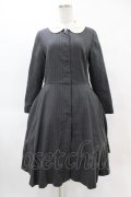 Jane Marple / カラーストライプワンピース M グレー H-25-04-15-024-JM-OP-KB-ZT101