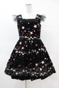 MILK / Twinkleドレス  ブラック×マルチ H-25-04-15-028-ML-OP-KB-ZT224