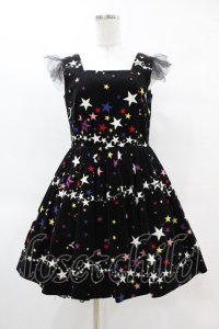 MILK / Twinkleドレス  ブラック×マルチ H-25-04-15-028-ML-OP-KB-ZT224