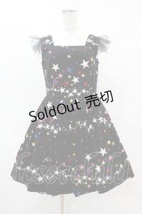MILK / Twinkleドレス  ブラック×マルチ H-25-04-15-028-ML-OP-KB-ZT224