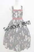 Royal Princess Alice / キノコねこ ねこ助コラボ ジャンパースカート Free ブラック H-25-04-16-001-LO-OP-NS-ZH